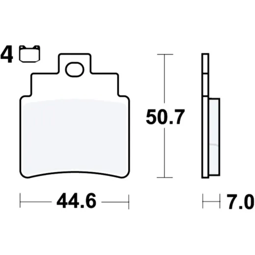 Brake pad sinter si trw MCB732SI
