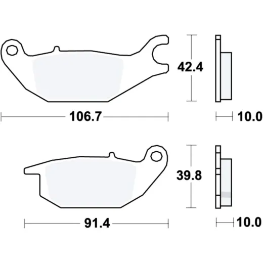 Brake pads lc trw MCB738LC