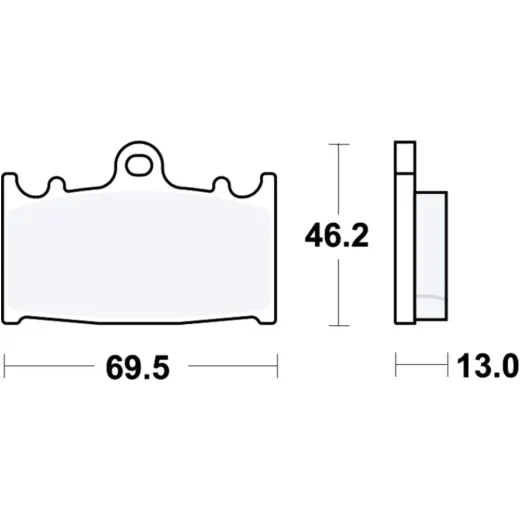 Bremsbeläge Bremsklotz Standard TRW MCB741