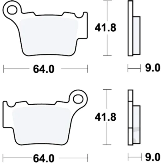 Brake pad sinter rsi trw