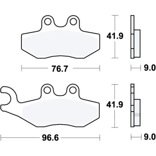 Bremsbeläge Bremssteine Bremsklotz LC TRW MCB744LC