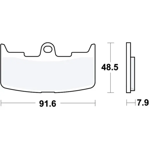 Brake pads sintered sv trw MCB747SV
