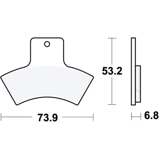 Brake pads sint silver trw MCB762SI
