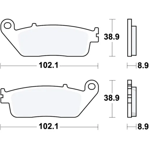 Brake pads scooter sintered trw MCB764SRM
