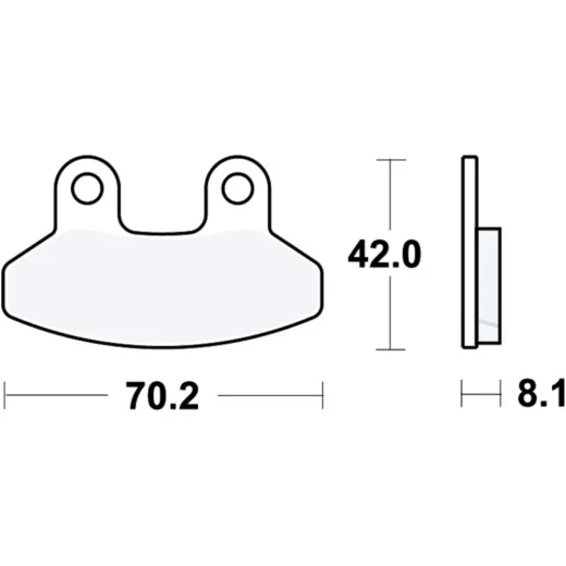 Brake pad std trw luc