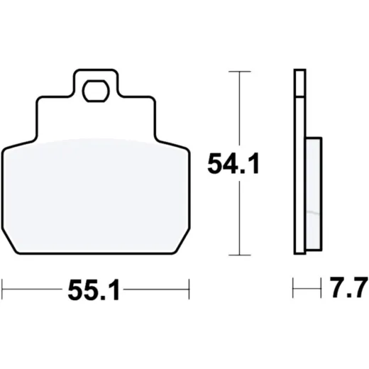 Brake pads scooter sintered srm trw MCB782SRM