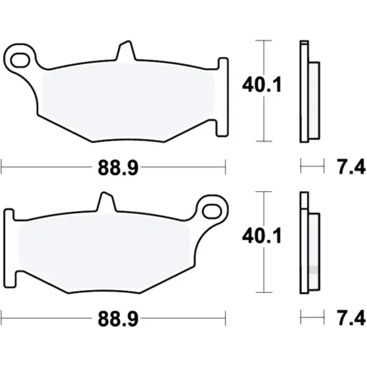 Bremsbeläge Bremsklotz Sinter hinten TRW MCB783SH