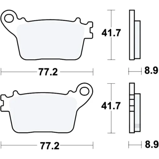 Brake pads rear sintered sh trw MCB784SH