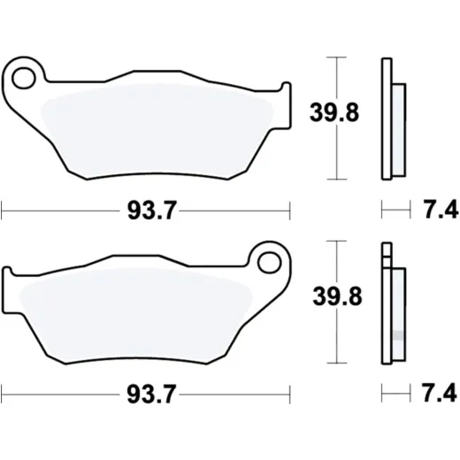 Brake pads scooter sintered srm trw MCB786SRM