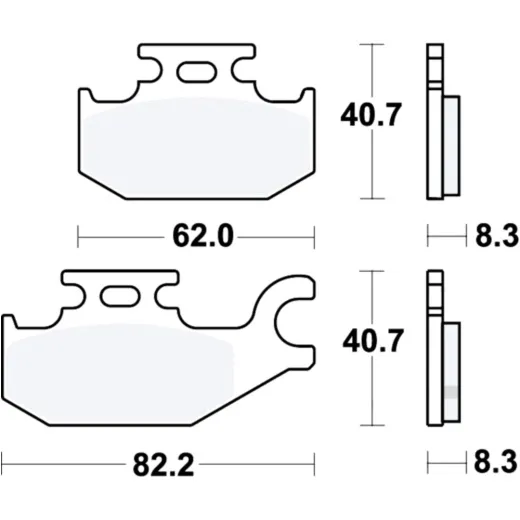 Brake pads sintered si trw MCB787SI