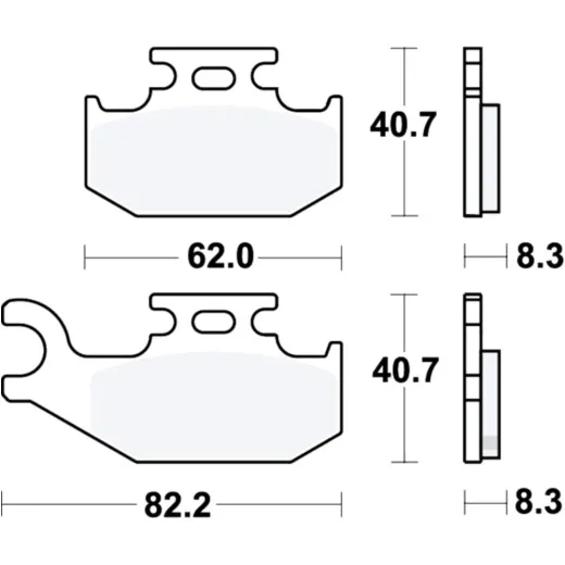 Bremsbeläge Bremsklotz Sinter SI TRW MCB788SI
