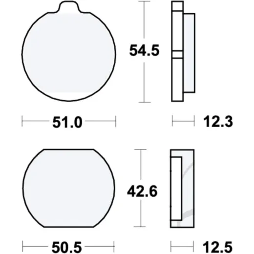 Bremsbeläge Bremsklotz Standard TRW MCB79