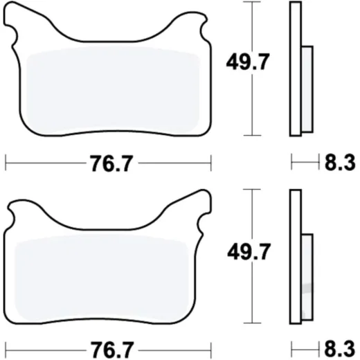 Bremsbeläge Bremsklotz Sinter RSI TRW MCB793RSI