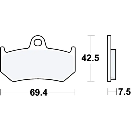 Bremsbeläge Bremsklotz Sinter hinten TRW MCB797SH