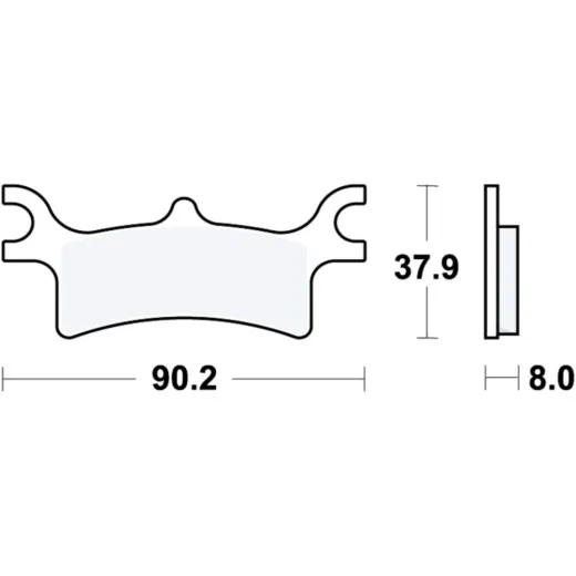 Brake pad sinter si trw MCB798SI