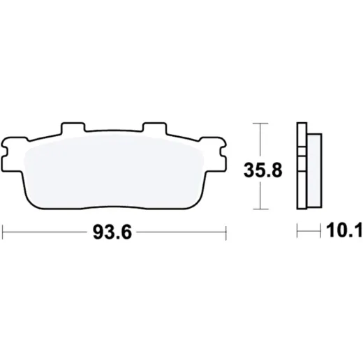 Brake pads lc trw MCB800LC