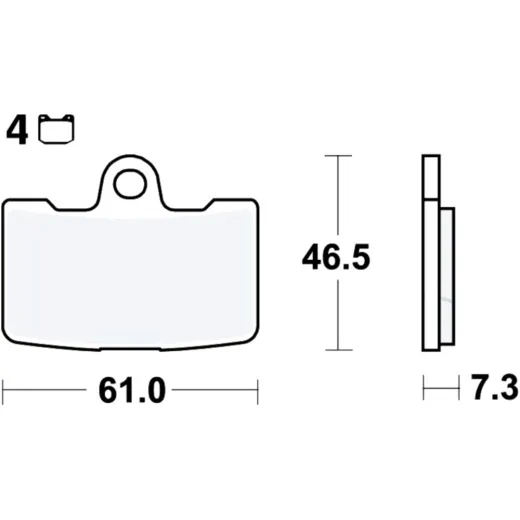 Brake pads sintered sv trw