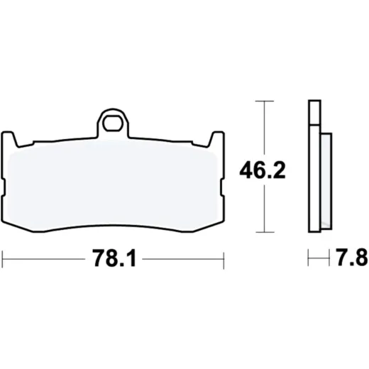 Bremsbeläge Bremsklotz Carbon CRQ TRW MCB816CRQ