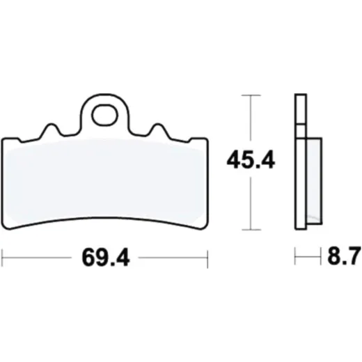 Brake pad sinter sv trw MCB834SV