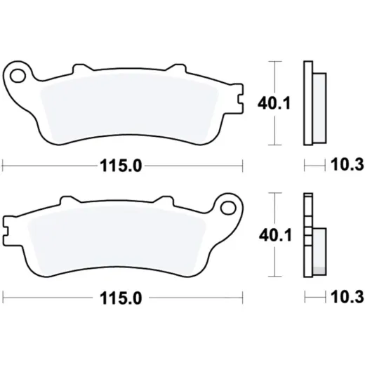 Brake pads sintered trw MCB840SH