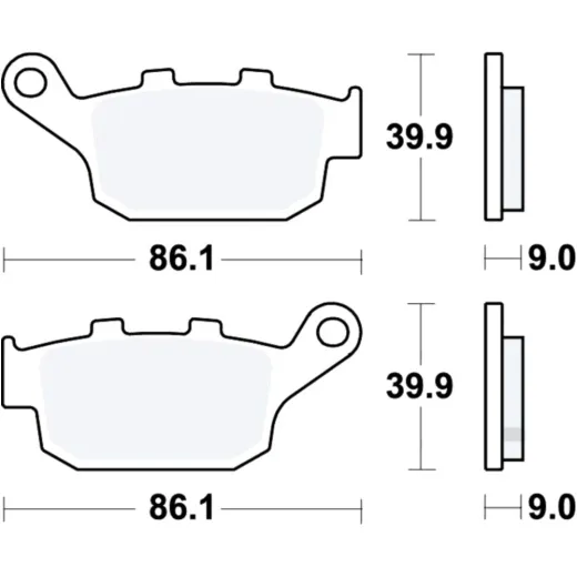 Brake pads sintered trw MCB841SH
