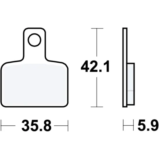 Bremsbeläge Bremsklotz Standard TRW MCB851