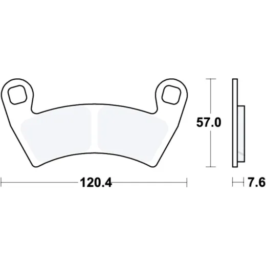 Brake pad sinter si trw MCB853SI