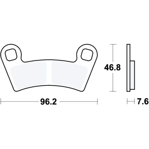 Brake pad sinter si trw MCB854SI