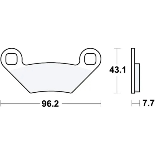 Brake pad sinter si trw MCB855SI