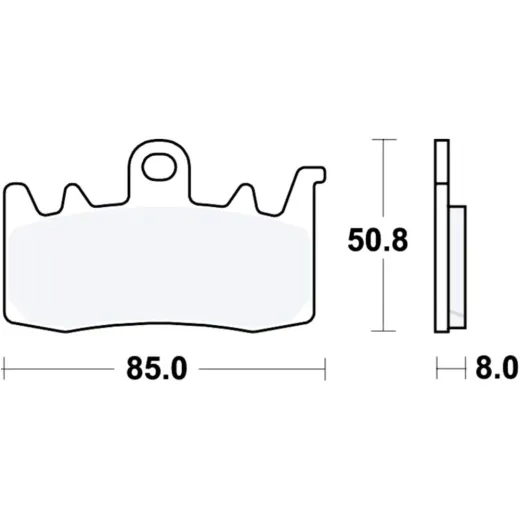 Brake pad carbon crq trw MCB856CRQ