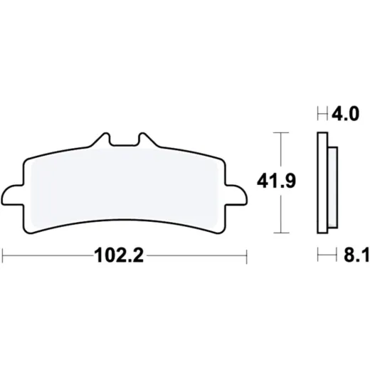 Brake pad sinter carbon scr trw