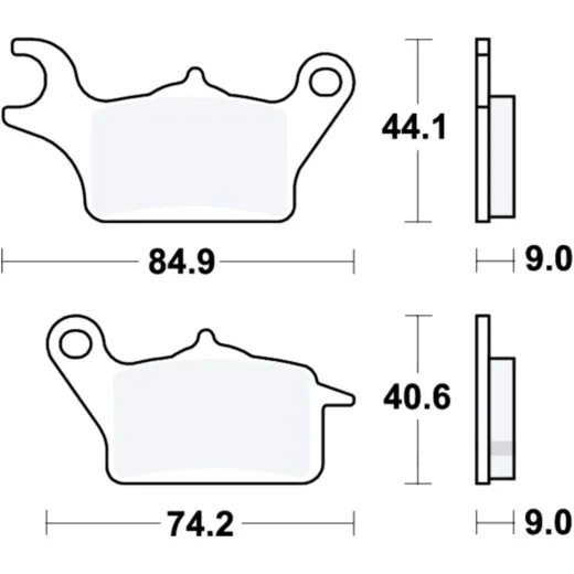 Brake pads Standard TRW MCB882