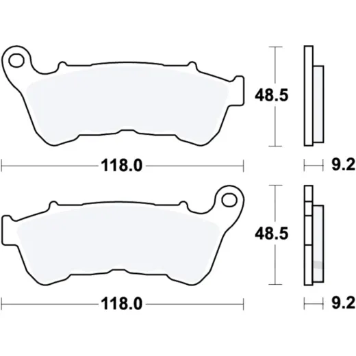 Brake pads Sinter SV TRW MCB885SV