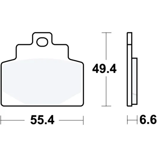 Bremsbeläge Bremsklotz Sinter Scooter TRW MCB886SRM