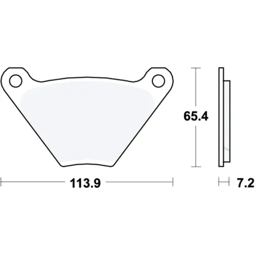 Bremsbeläge Bremsklotz Standard TRW MCB97