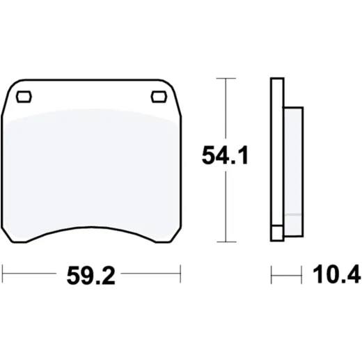 Bremsbeläge Bremsklotz Standard TRW MCB99