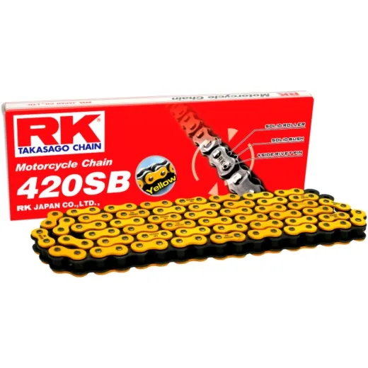 Rk std chain yellow 420 sb metre