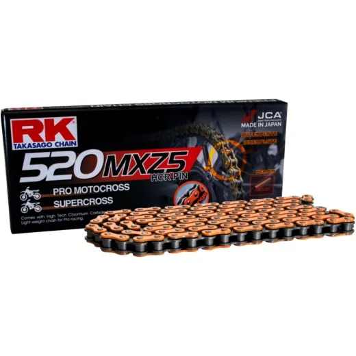 RK NON O-RING CHAIN ORANGE 520 MXZ5/114