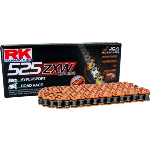 RK XW RING CHAIN ORANGE 525ZXW METRE