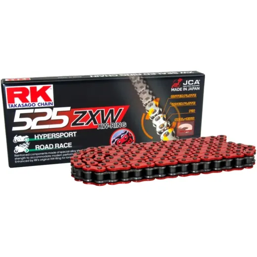 RK XW-Ringkette rot 525 ZXW/110 Kette offen mit Nietschloss