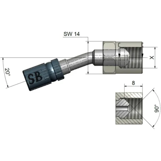 Innengewinde beweglich Vario 1011013