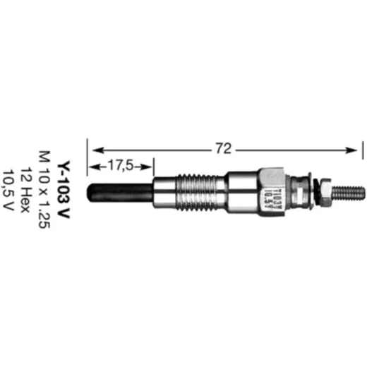Glühkerze 055 Y-103V NGK