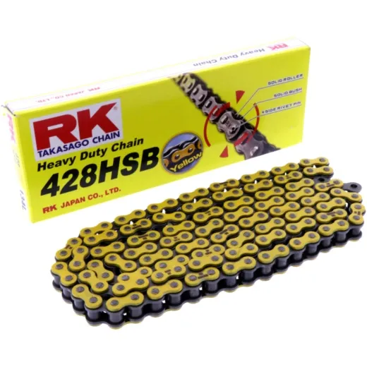 RK NON O-RING CHAIN YELLOW 428HSB METRE